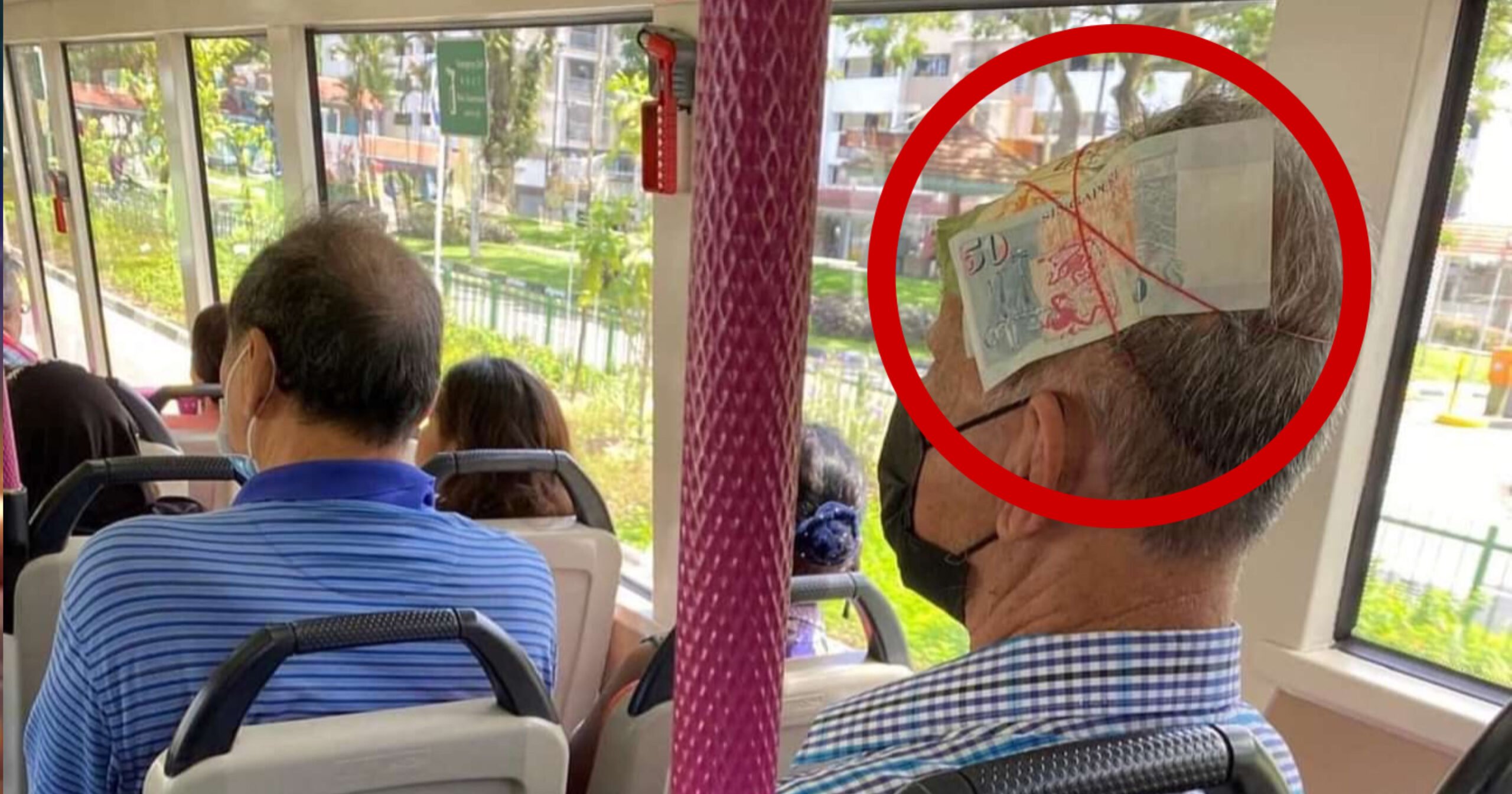 Netizens Confused Over Man Tying  Note to His Head