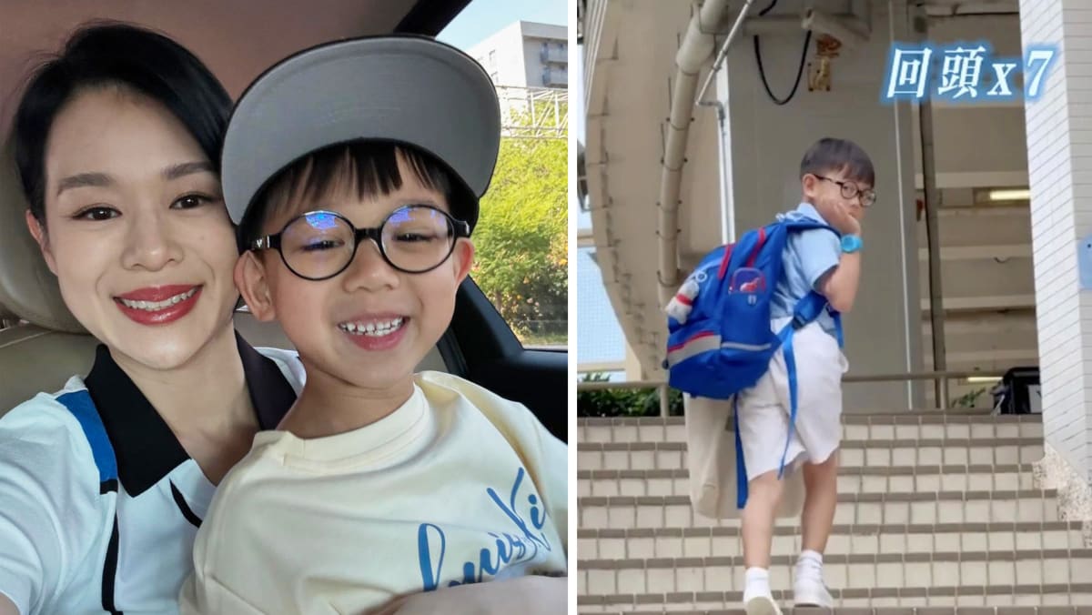 Myolie Wu’s Son, 7, Turns Back & Waves Bye To Her 16 Times On First Day Back At School