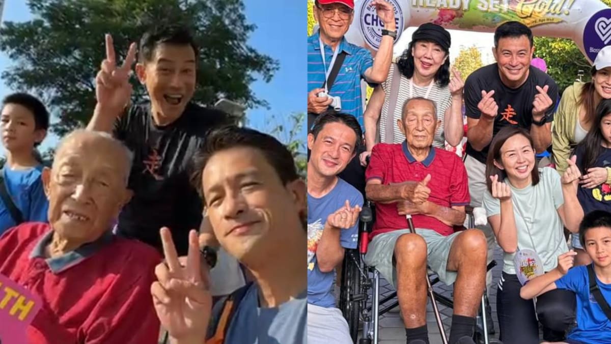 Darren Lim & Family Took Part In Charity Walk To Support His 96-Yr-Old Grandpa, The Event’s Oldest Participant