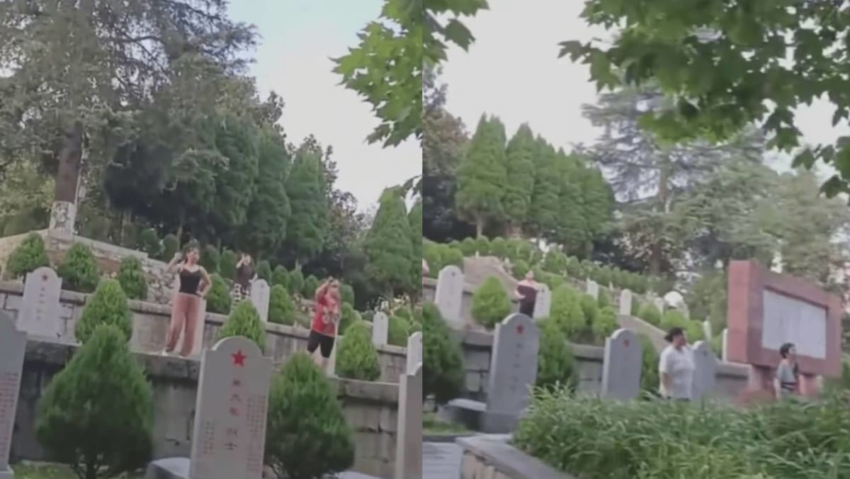 Mainland Chinese Aunties Slammed For Line Dancing In Front Of Graves Of War Heroes