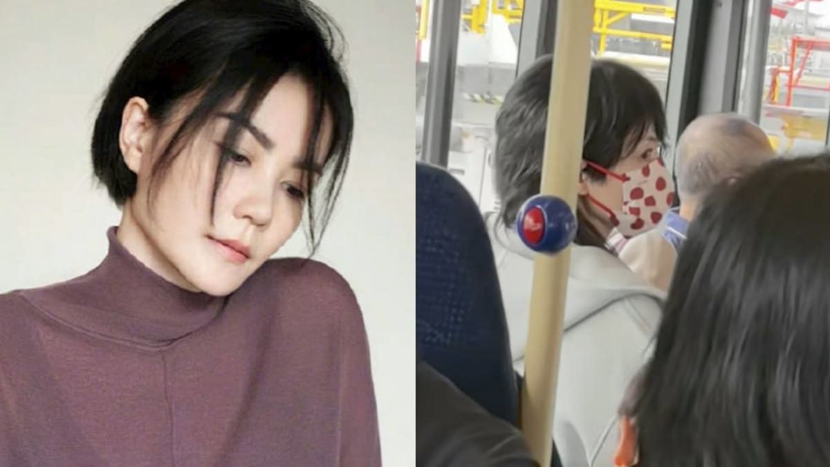 Faye Wong Seen Squeezing In Crowded Beijing Airport Shuttle Bus After Taking First Class Flight From UK