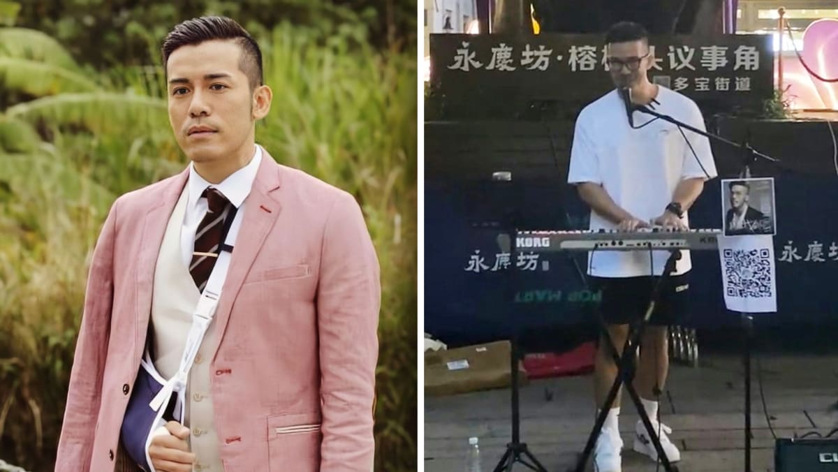 Ex TVB Actor Sammy Sum, 41, Seen Busking On Guangzhou Streets, Wants Everyone To Know He Can Sing