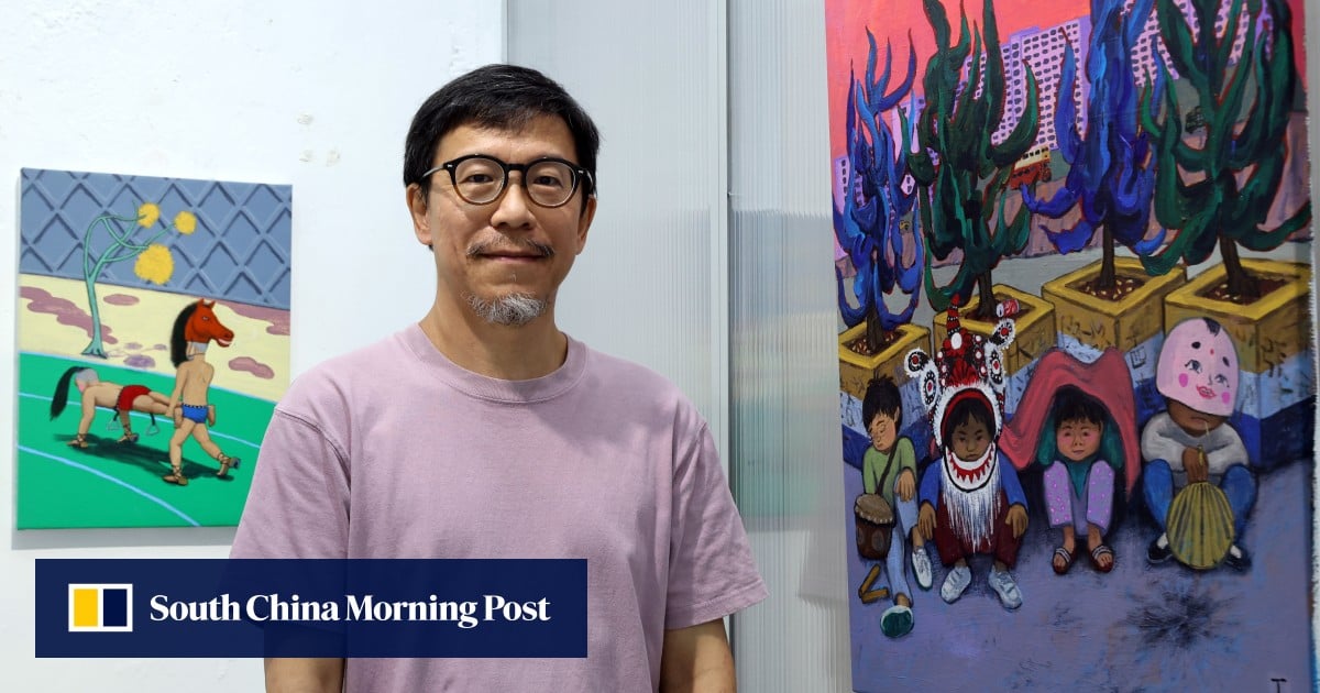 How the vibrant, nostalgic Hong Kong paintings of Yeung Hok-tak belie a sense of loss