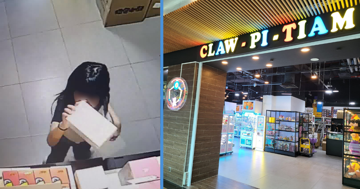 Girl Caught on CCTV Stealing Labubu Doll Calmly in a Plaza Singapura Shop