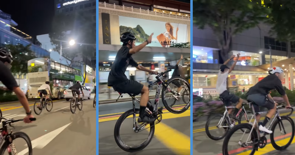 6 Cyclists Charged After Filming Themselves Riding & Performing Stunts at Orchard Road