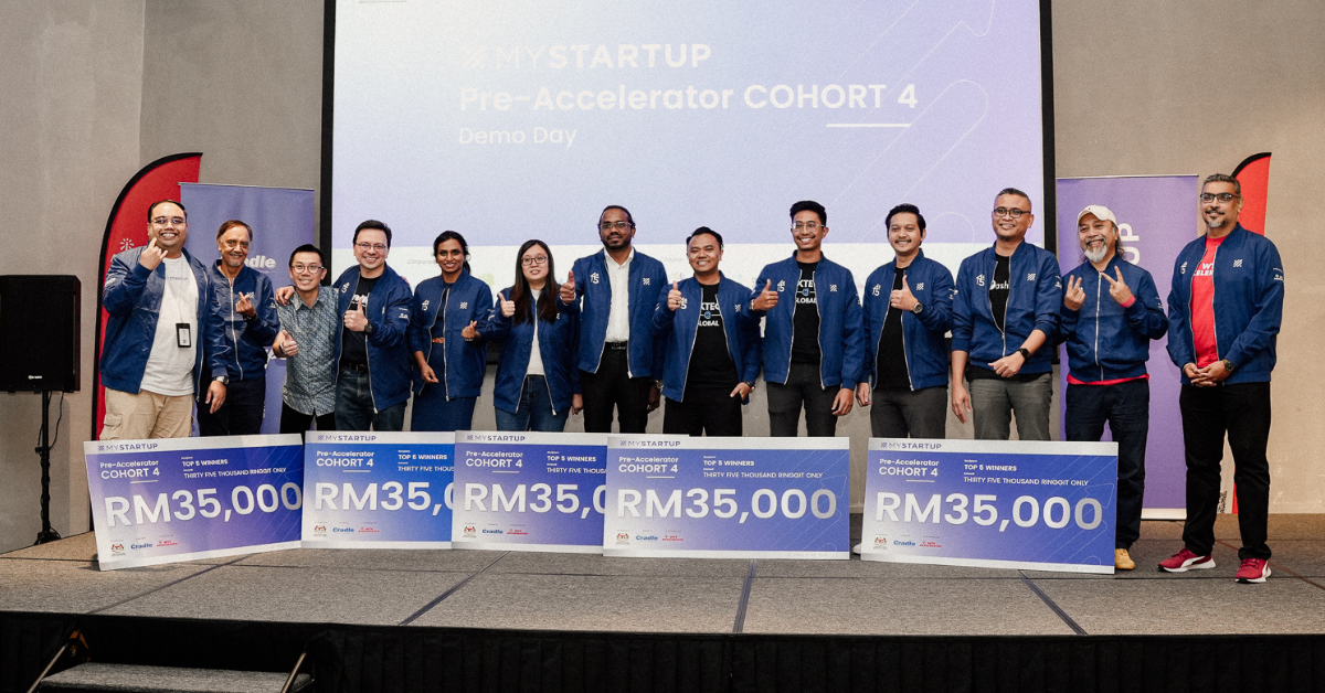 MYStartup pre-accelerator cohort 4 demo day winners