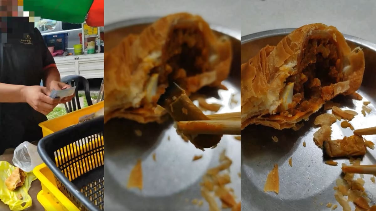 Man Finds Cigarette Butt In Curry Puff, Unhappy He Was Offered 90 Cents Refund By Stall Owner