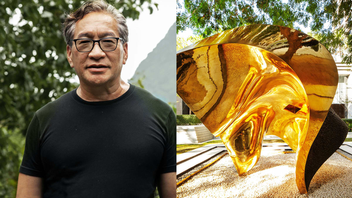 Sculptor and landscape architect Colin K Okashimo