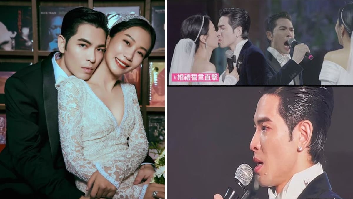 Jam Hsiao, 37, Tearfully Declares To Love Wife Summer Lin, 51, “For 8 Lifetimes” At Star-Studded Wedding Banquet