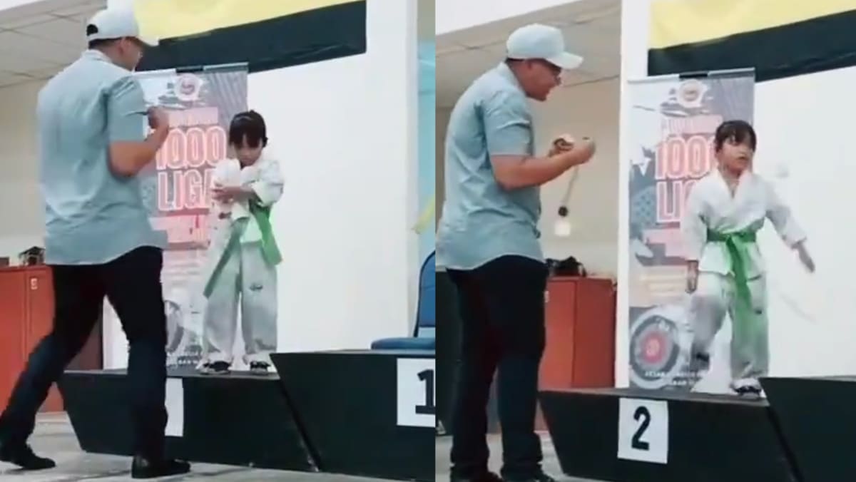 Girl Throws Tantrum On Podium After Coming In 2nd In Karate Competition