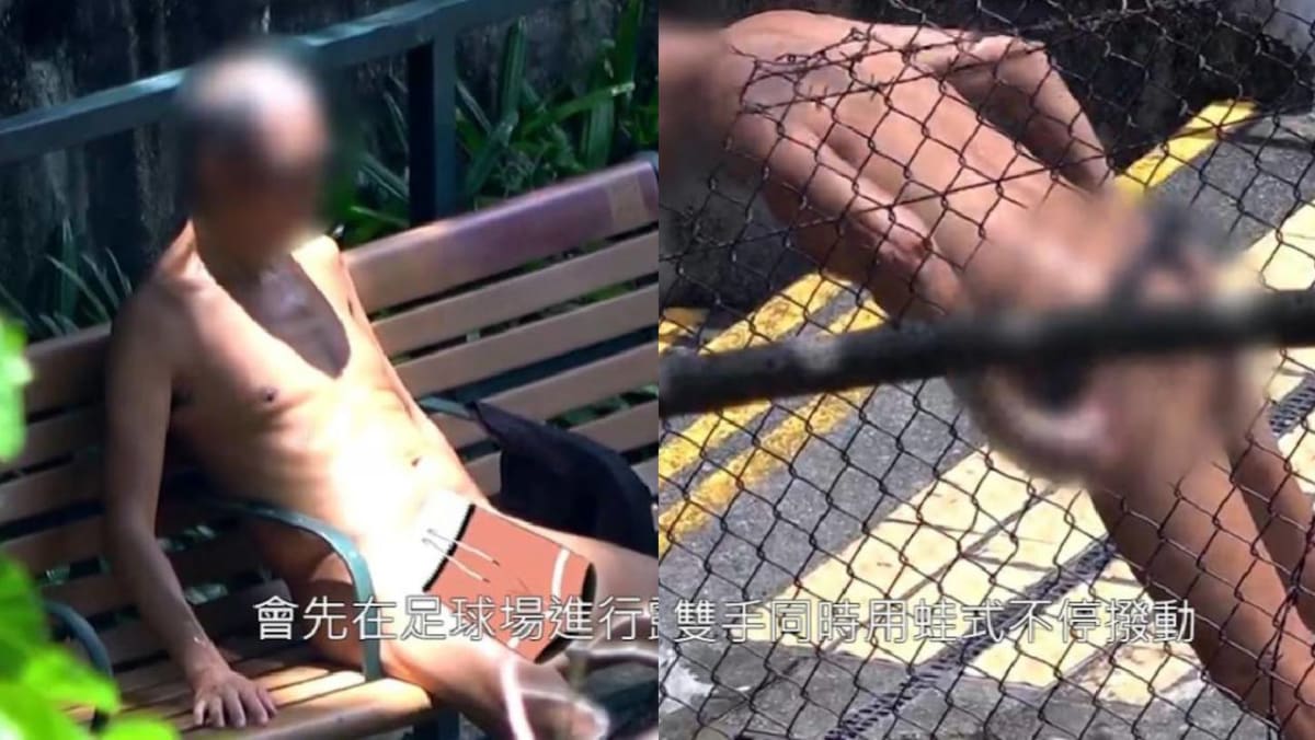 Old HK Uncle Makes News For Sitting Naked On Bench Every Day After Jogging