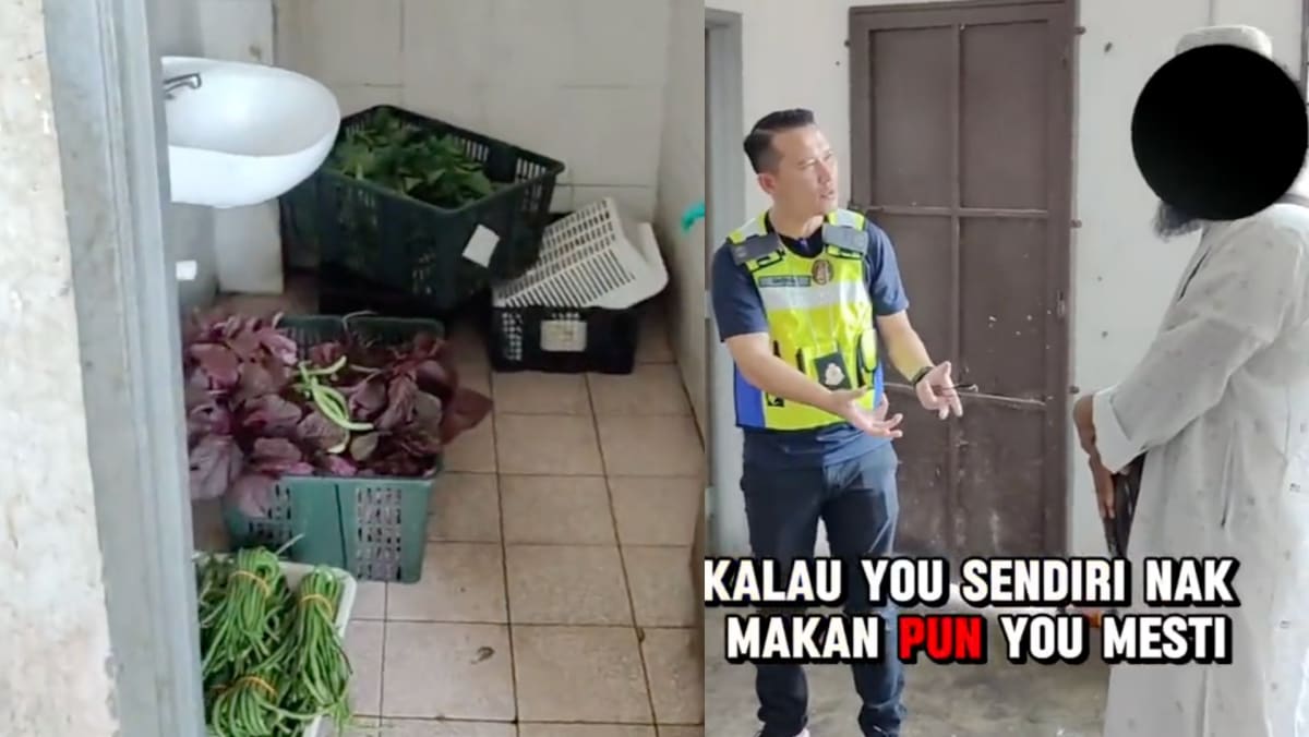 Grocery Store Owner In Malacca Caught Storing Fresh Vegetables In Dirty Restroom