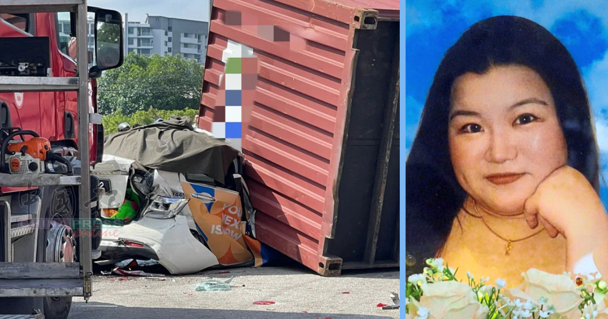 Hundreds Went to The Funeral of Penang Woman Who Was Crushed By a Container