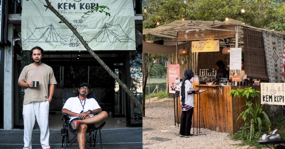 Kem Kopi, Malaysian camping-themed coffee stall in Puncak Alam