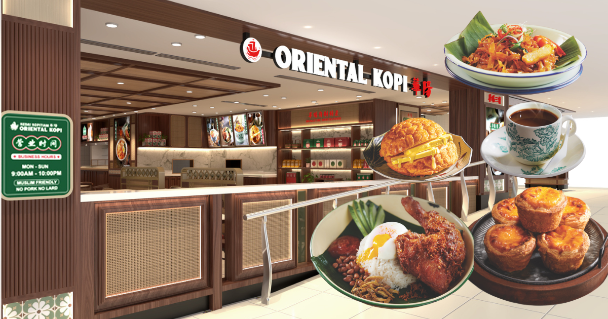 Popular M’sian Kopitiam Chain, Oriental Kopi, Has Opened 1st Overseas Outlet at Bugis Junction