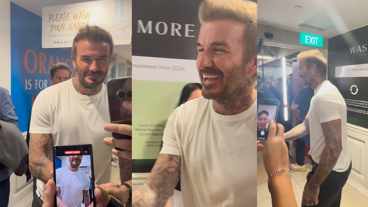 David Beckham Spotted At MBS Staff Canteen