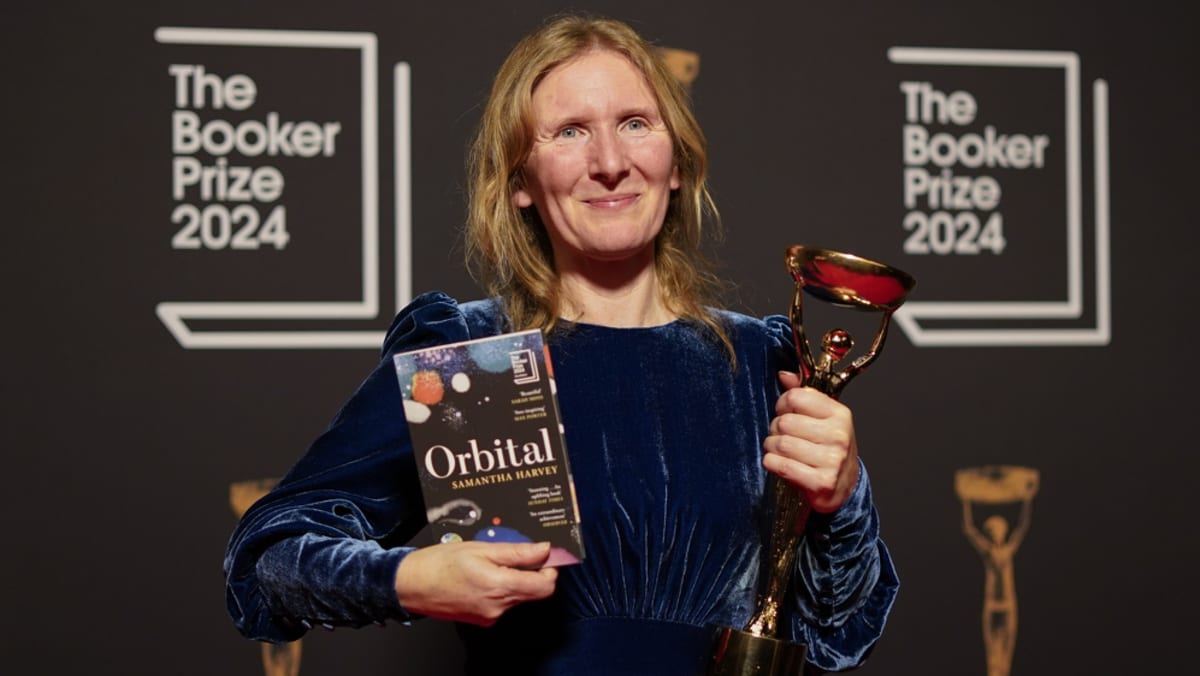 British writer Samantha Harvey’s space-station novel Orbital wins the Booker Prize for fiction