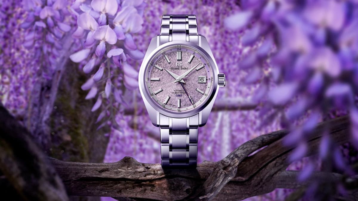 This limited-edition Grand Seiko watch is inspired by the Japanese Fuji flower