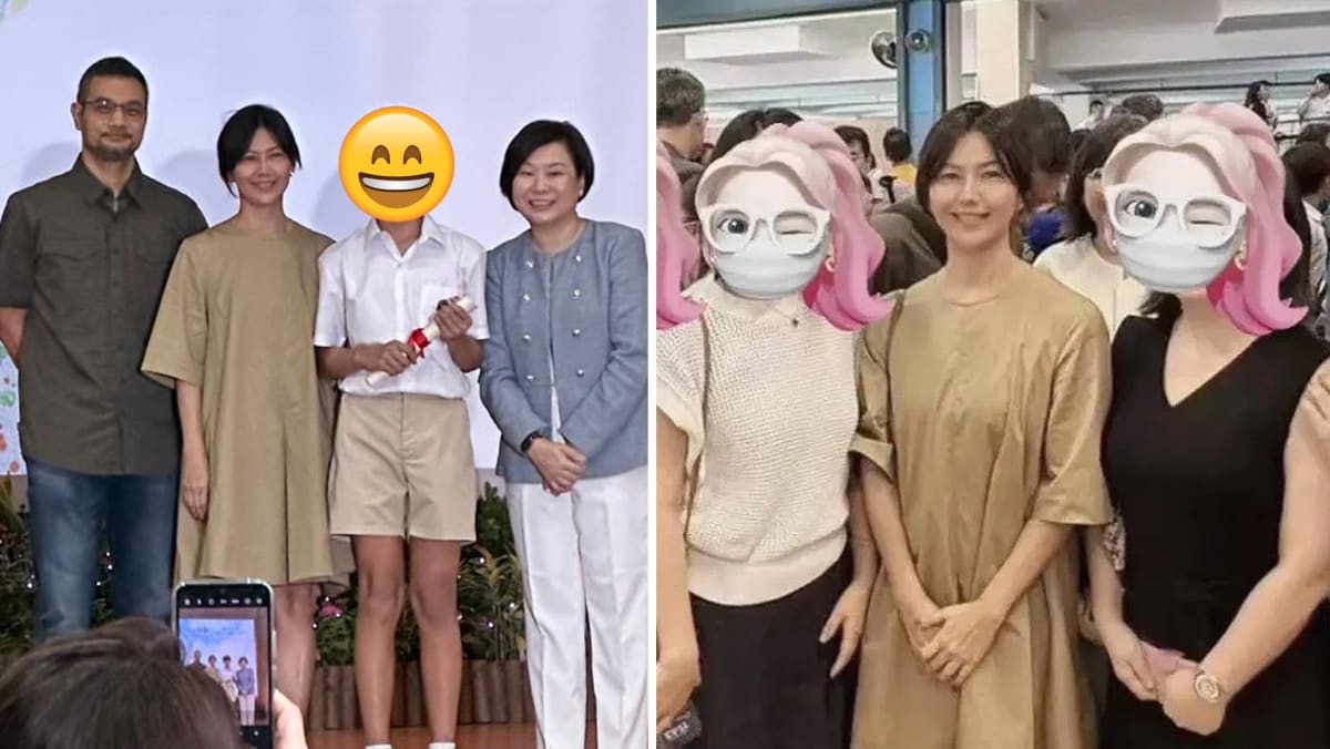 Stefanie Sun Attends 12-Yr-Old Son’s Primary School Graduation, Excited Parents Turn Into Starstruck Fans