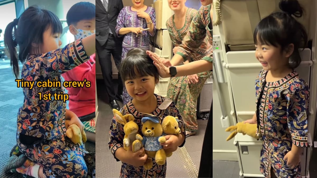 Cute 3-Yr-Old Girl In Sarong Kebaya On SQ Flight A Hit With The Crew, Fellow Travelers