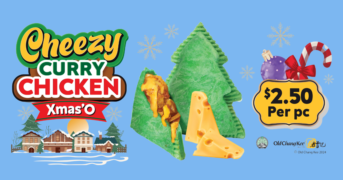 Old Chang Kee’s New Cheesy Curry Chicken Xmas’O Puff Available Throughout Dec 2024