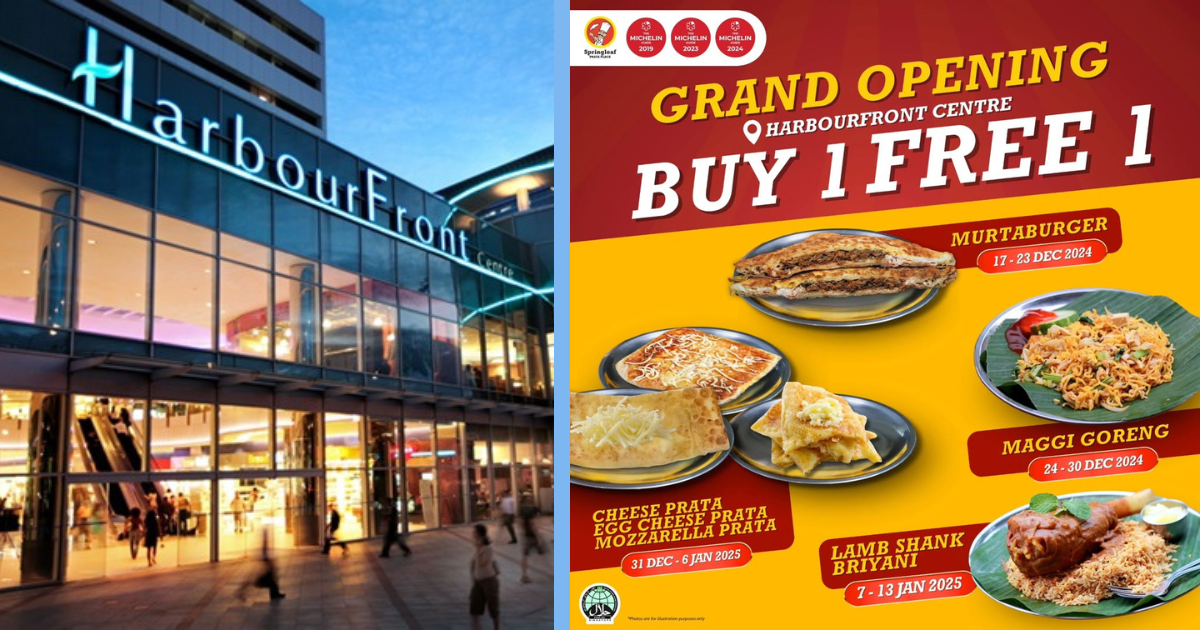 1-For-1 Deals At Springleaf Prata’s Harbourfront Centre Outlet Till 13 Jan 2025