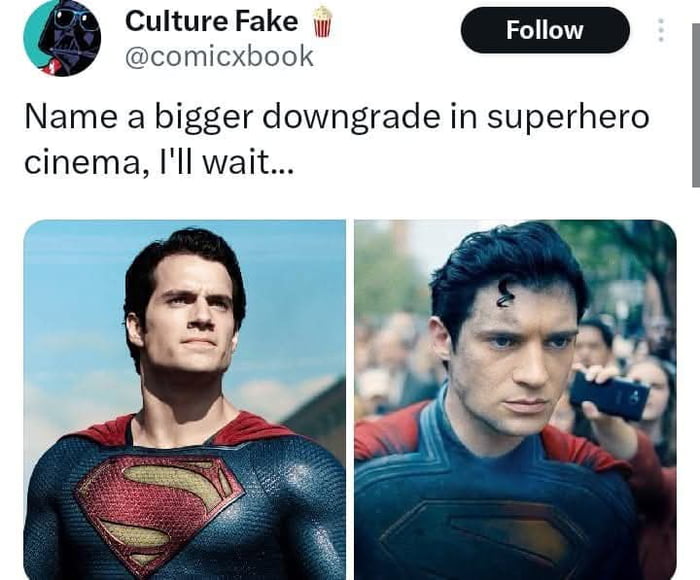 Why did they need to do a reboot. Henry Cavill for me was the best superman