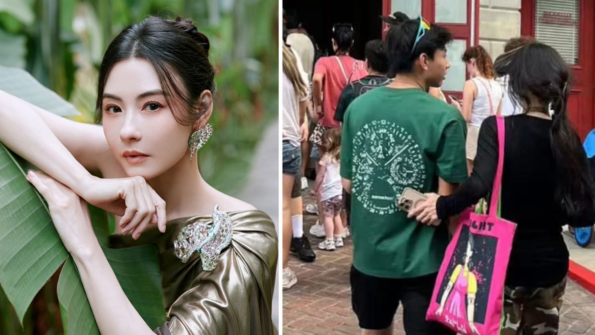 Cecilia Cheung Seen At Universal Studios Singapore With 14-Yr-Old Son