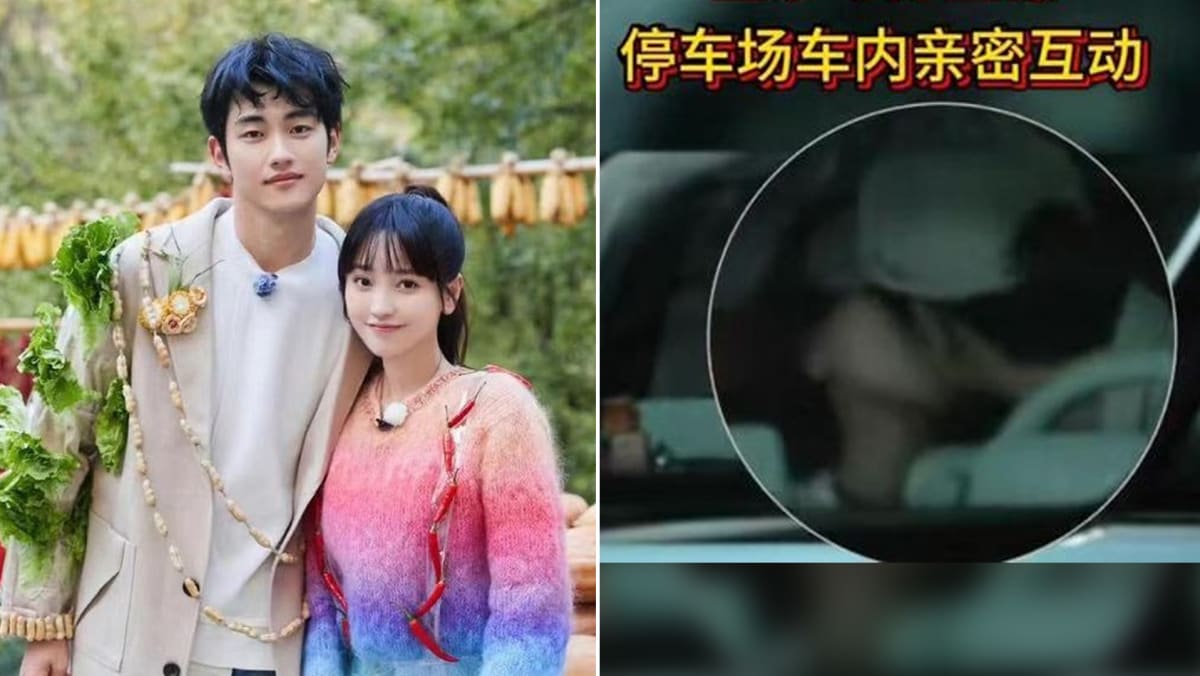 Chinese Singer Jin Sha, 43, & 24-Yr-Old Boyfriend Prove Haters Wrong With Sweet PDA In Car