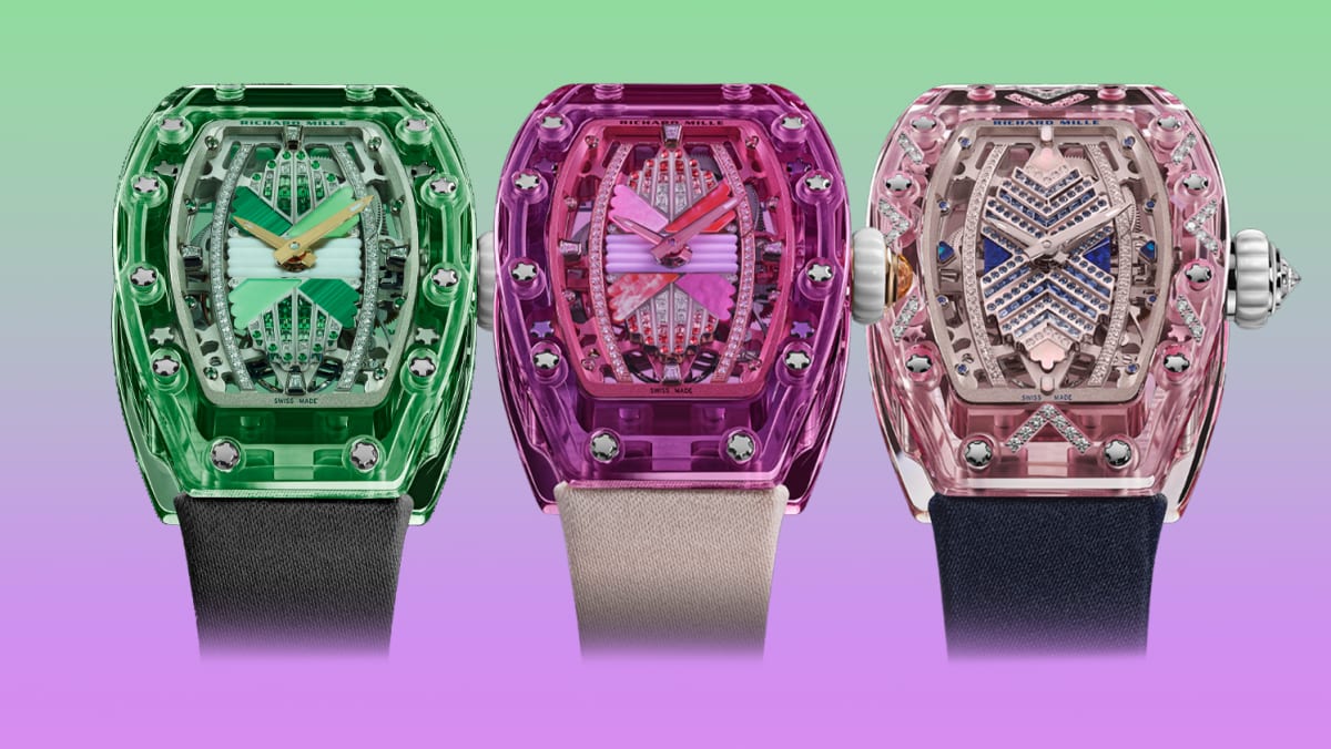 Richard Mille unveils coloured RM 07-02 Automatic Sapphire watches