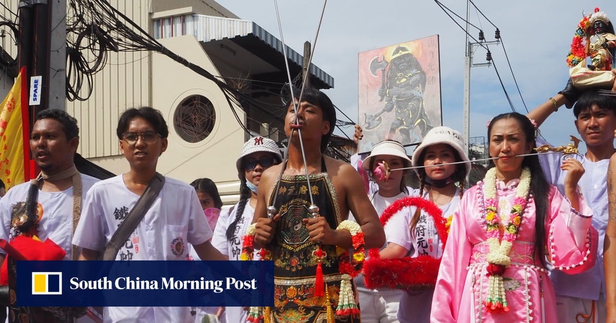 Phuket’s Vegetarian Festival, where extreme body piercings bring blessings