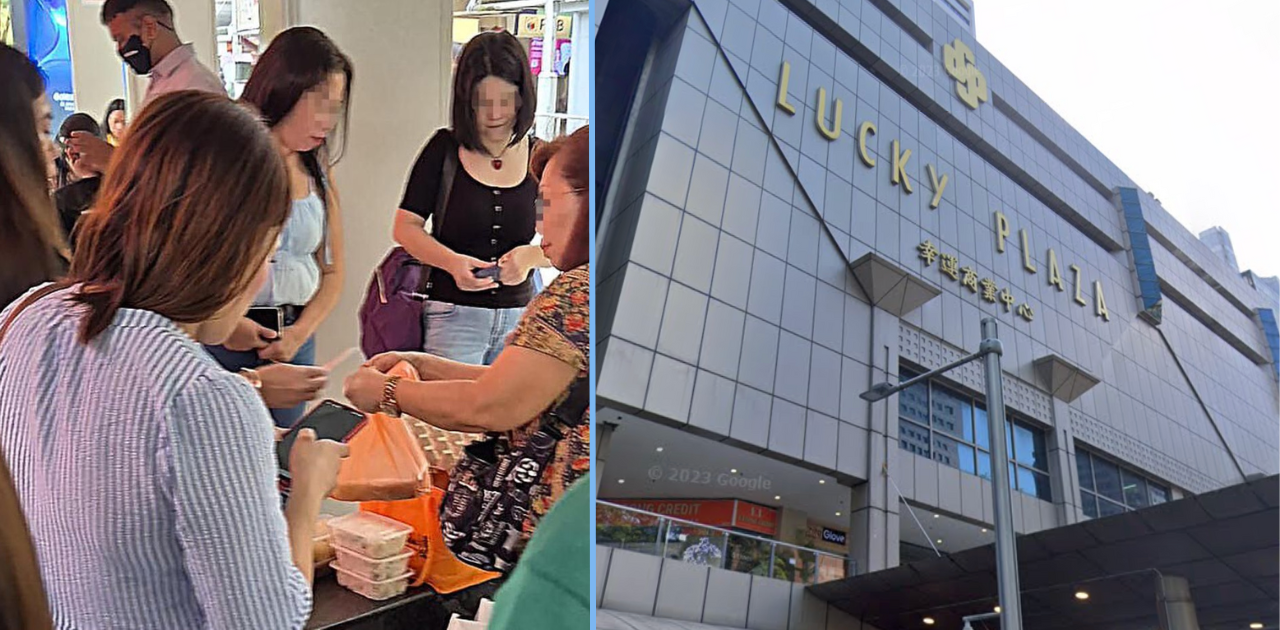 FDW Found Selling Food Near Lucky Plaza, Sparking Concerns About Food Safety