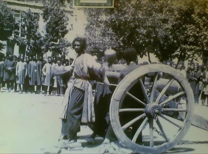 Execution by cannon, Shiraz, Iran. 1890s.