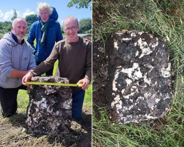 Irish farmer Miche\u00e1l Boyle found a 50-pound chunk of `bog butter` on his property.