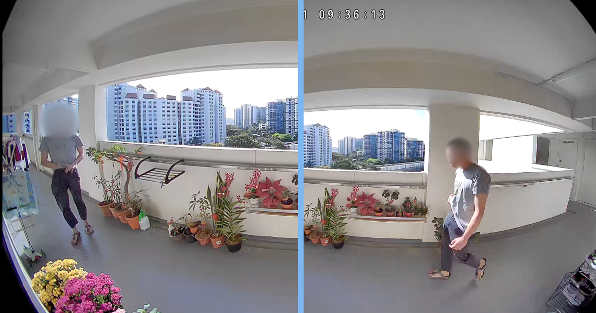 Man Takes Lingerie Outside CCK Flat, Puts It Into His Pants Then Returns It