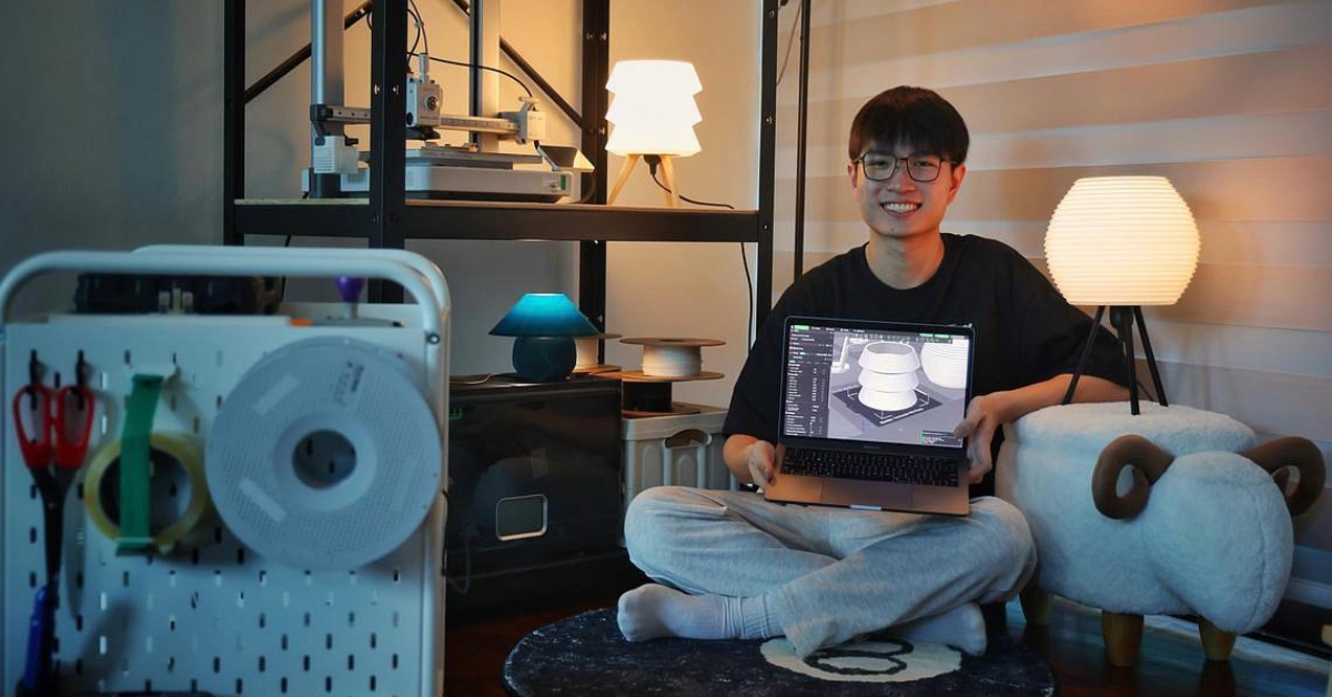 Sonogo Design, Singaporean brand designing 3D-printed lamps